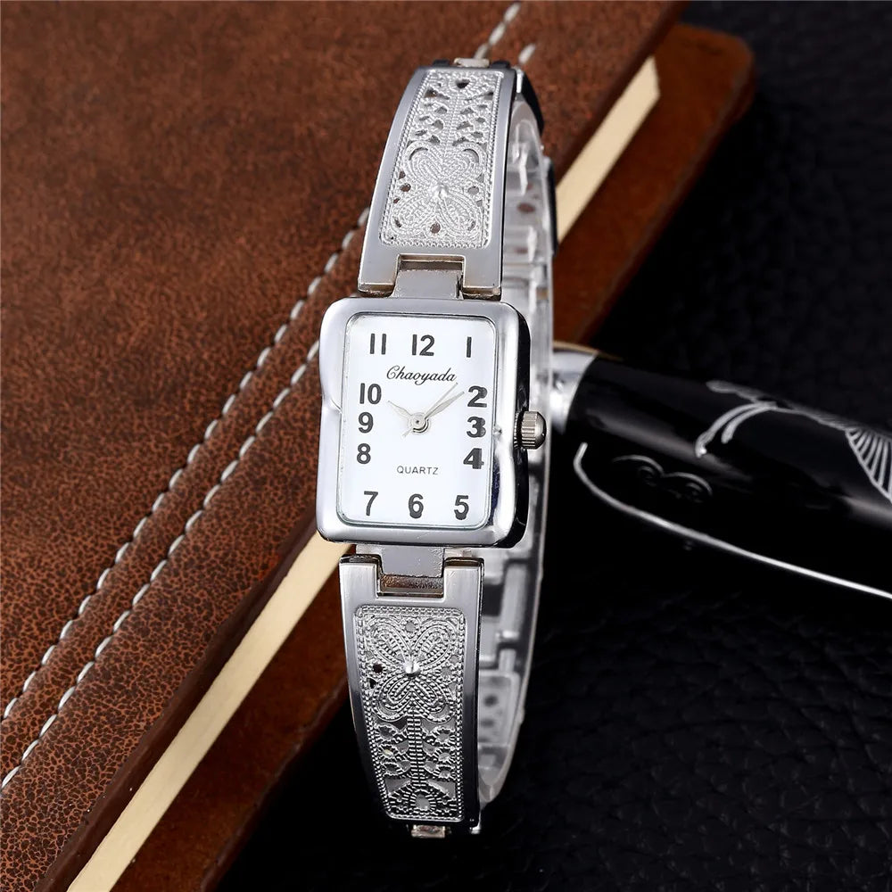 Luxury Gold Stainless Steel Women Bracelet Watches Fashion Woman