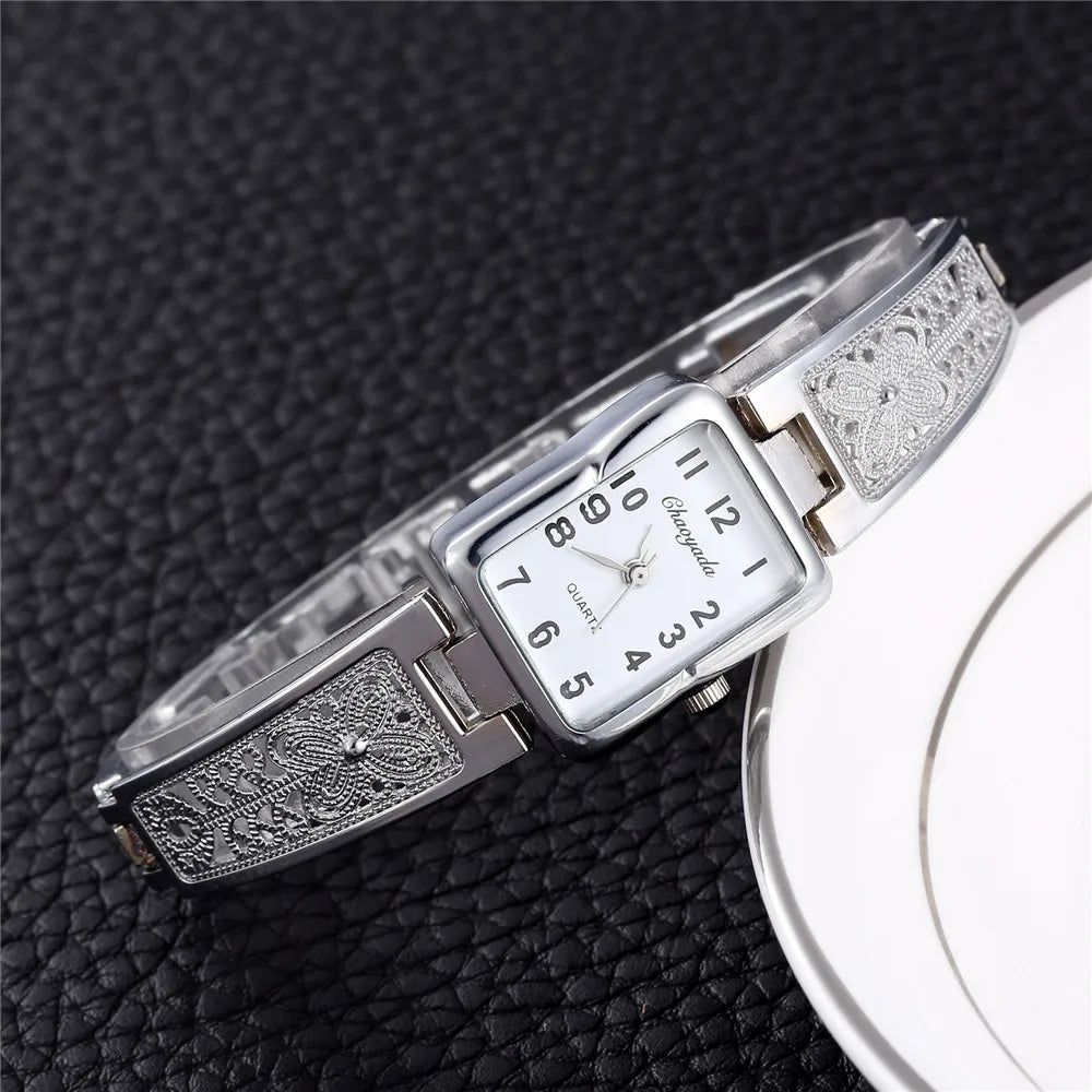 Luxury Gold Stainless Steel Women Bracelet Watches Fashion Woman