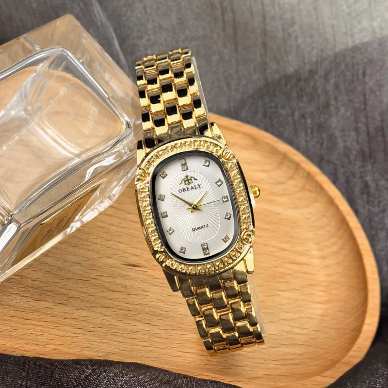 Fashion Square Women's Watches Brand Ladies Quartz Wristwatch Classic