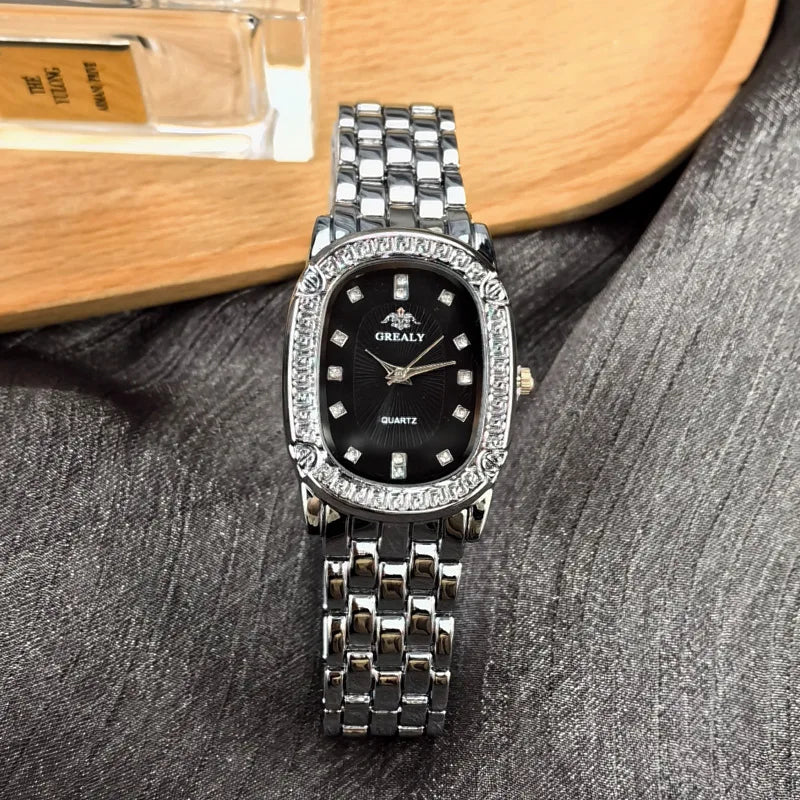 Fashion Square Women's Watches Brand Ladies Quartz Wristwatch Classic